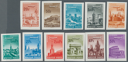 Ungarn: 1966, Postfrischer, Seltener Ungezähnter Satz "Flugpostmarken" (Auflage 2000) (Mi. E 300.-) - Lettres & Documents