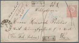 Ungarn - Ganzsachen: 1871, 5 Kr. Ganzsachenumschlag Ab "ISZALAS" Nach Wien, "Rekommandiert" Mit Hand - Postal Stationery