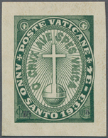 Vatikan: 1933, Extraordinary Holy Year, Proof Of Design In Different Color And Design. ÷ 1933, Anno - Ongebruikt