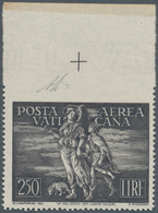 Vatikan: 1948, 250 L Grey-black Airmail Stamp "Tobias", Horizontally Imperforated At Top From Upper - Neufs