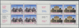 Vatikan: 1993, Monuments, 350 L And 500 L, Each As Block Of 4 Se-tenant With Each 2 Multilingual Des - Unused Stamps