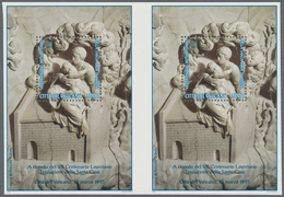 Vatikan: 1995, Art Works Of Loreto, 3000 L Souvenir Sheet, Undivided Horizontal Pair Of Souvenir She - Ungebraucht