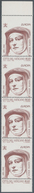 Vatikan: 1996, 850 L Brown "Europa, Edith Stein", Vertical Strip Of 4 With Margins At Top And At Bot - Unused Stamps