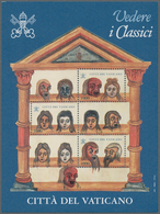 Vatikan: 1997, Exhibition 'Considering The Classics', Miniature Sheet, Variety With Printing Process - Ungebraucht