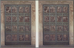 Vatikan: 1999, 200 L - 1200 L "Anno Santo", Undivided, Vertically Imperforated Horizontal Pair Of Mi - Unused Stamps