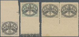 Vatikan - Portomarken: 1945, 20 C To 5 L "coat Of Arms", Lot With Three Different Partly Imperforate - Taxes