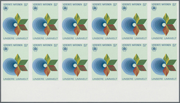 Vereinte Nationen - Wien: 1982, Konferenz über Umweltschutz In Stockholm 7 S. 'stilis. Wasser Und Bl - Unused Stamps