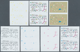 Vereinte Nationen - Wien: 1991. Progressive Proof (7 Phases), Viz Color Separations, In Vertical Pai - Ungebraucht