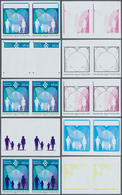 Vereinte Nationen - Wien: 1994. Progressive Proof (10 Phases), Viz Color Separations, In Horizontal - Unused Stamps