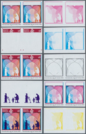 Vereinte Nationen - Wien: 1994. Progressive Proof (10 Phases), Viz Color Separations, In Horizontal - Unused Stamps