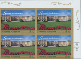 Vereinte Nationen - Wien: 1998. IMPERFORATE Corner Block Of 4 For The 3.50s Value Of The Issue "Worl - Unused Stamps