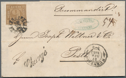 Bayern - Marken Und Briefe: 1863, 9 Kreuzer Lebhaftbraun Klar Entwertet Mit OMR "356" Und Beigesetzt - Other & Unclassified