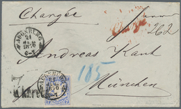 Bayern - Marken Und Briefe: 1870, Bayern, „7KR.RECC”, Schwarzer Einschreibestempel, Klarer Abschlag - Other & Unclassified