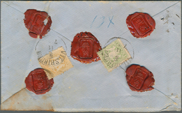 Bayern - Marken Und Briefe: 1873, Seltener FAHRPOSTBRIEF Mit 10 Kr. Mattgelb Und 1 Kr. Grün, Beide S - Autres & Non Classés