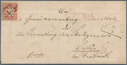 Bayern - Marken Und Briefe: 1877, 10 Pf. Karmin Wz. Weite Welle Mit Handschr. Entwertung "Nürnbg." U - Sonstige & Ohne Zuordnung