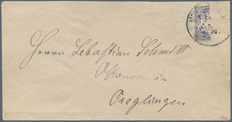 Bayern - Marken Und Briefe: 1881, 20 Pfg. Ultramarin, Wasserzeichen "senkrechte Wellenlinien", Senkr - Autres & Non Classés