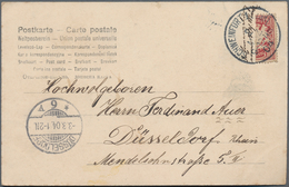Bayern - Marken Und Briefe: 1904, 10 Pfg Wappen HALBIERUNG Mit Daneben Geschriebenem Text "In Ermang - Sonstige & Ohne Zuordnung