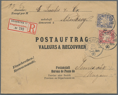 Bayern - Marken Und Briefe: 1890. 20.5., Wappen 10 Pfg. Und 20 Pfg. Auf R-Postauftrag Von Nürnberg N - Sonstige & Ohne Zuordnung