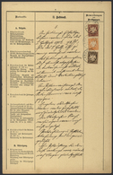 Bayern - Marken Und Briefe: 1900 (ca.), 50 Pfg., 25 Pfg. Und 3 Pfg. Wappen Mit Stempel „LANGHEIM 26. - Sonstige & Ohne Zuordnung