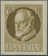 Bayern - Marken Und Briefe: 1919, 75 Pf Siena Ohne Aufdruck, NICHT VERAUSGABTER WERT Postfrisch, Mi - Other & Unclassified