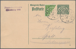 Bayern - Dienstmarken: 1916, 5 Pfg. Gelblichgrün, Diagonal Halbiert Und Als 2½ Pfg.-Marke Verwendet - Other & Unclassified