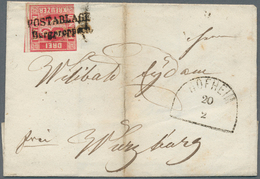 Bayern - Postablagestempel: "Burgreppach POSTABLAGE " L2 Auf Brief Mit 3 Kr. Rot (berührt) + Drei We - Autres & Non Classés