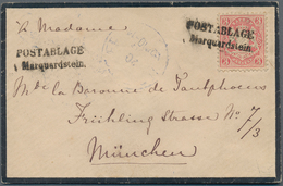 Bayern - Postablagestempel: 1870, 3 Kreuzer Hellkarmin Entwertet Mit Postablagestempel "Marquardstei - Sonstige & Ohne Zuordnung