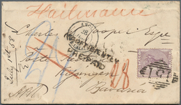 Bayern - Besonderheiten: 1858, "incoming Mail" Aus IRLAND Frankiert Mit GB Six Pence Violett Auf Kle - Sonstige & Ohne Zuordnung