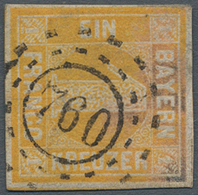 Bayern - Besonderheiten: 1862 (ca.), - "760" REINHEIM, Klarer Abschlag Des OMR Auf Bayern "1 Kr. Gel - Other & Unclassified