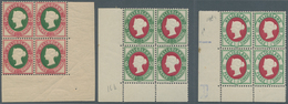 Helgoland - Marken Und Briefe: 1873, QV 1 P/10 Pf.bläulichgrün/karmin, 3 P / 25 Pf Und 6 P/ 50 Pf Gr - Héligoland