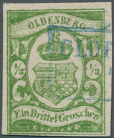 Oldenburg - Marken Und Briefe: 1861: ⅓ Gr. Moosgrün, In Frischer Farbe, Voll- Bis Breitrandig, Ra2 « - Oldenbourg