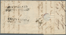 Preußen - Vorphilatelie: 1846, "Aus England/Porto Von Calais" L2 Vorderseitg Und Rückseitig, Sowie R - Vorphilatelie