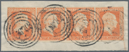 Preußen - Marken Und Briefe: 1850, 1/2 Sgr. Rotorange, Allseitig Voll- Bis Breitrandiger Waagerechte - Sonstige & Ohne Zuordnung
