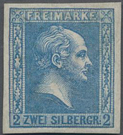 Preußen - Marken Und Briefe: 1858, 2 Sgr. Grauultramarin, Mit SEHR SELTENEN PLATTENFEHLER (Michel I) - Andere & Zonder Classificatie