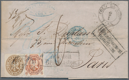 Preußen - Marken Und Briefe: 1867. Envelope Addressed To France Bearing Prussia Yvert 16, 6p Orange - Sonstige & Ohne Zuordnung