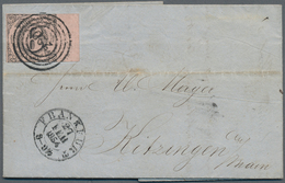 Thurn & Taxis - Marken Und Briefe: 1854, 6 Kr Schwarz/graurot Vom Rechten RAND (1 Cm) Sauber Entwert - Autres & Non Classés