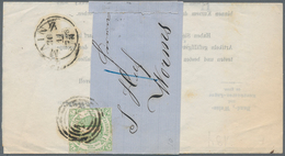 Thurn & Taxis - Marken Und Briefe: 1859 (Markenausgabe), 1 Kr. Grün, Seltene Einzelfrankatur Auf Str - Autres & Non Classés
