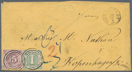 Thurn & Taxis - Marken Und Briefe: 1859 (Markenausgabe), 16 Kreuzer Frankatur Bestehend Aus 1 Kr. Gr - Autres & Non Classés