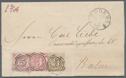 Thurn & Taxis - Marken Und Briefe: 1859 - 1862 (Markenausgaben), 15 Kr. Braunpurpur, 3 Kr. Karmin Un - Autres & Non Classés