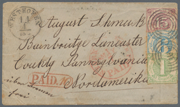 Thurn & Taxis - Marken Und Briefe: 1859 - 1865 (Markenausgaben), 22-Kreuzer-Frankatur Nach Nordameri - Autres & Non Classés