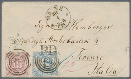 Thurn & Taxis - Marken Und Briefe: 1859-1866 (Markenausgaben), 21 Kreuzer-Frankatur, Bestehend Aus 1 - Autres & Non Classés