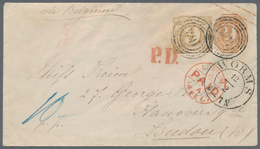 Thurn & Taxis - Marken Und Briefe: 1867, 18 Kreuzer-Frankatur, Bestehend Aus Ganzsachen-Umschlag 9 K - Autres & Non Classés
