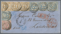 Thurn & Taxis - Marken Und Briefe: 1866, 54 Kr.-Frankatur, Bestehend Aus 3 Kr. Karminrot, 6 Kr. Blau - Other & Unclassified