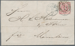 Thurn & Taxis - Postablagestempel: OPPENHEIM-NIERSTEIN, K 1 Schwarz Auf 3 Kr. Karminrosa, Rechts Unt - Other & Unclassified