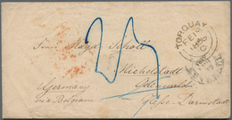 Thurn & Taxis - Besonderheiten: 1856, "incoming Mail" Aus TORQUAY/Australien Nach MICHELSTADT/Odenwa - Other & Unclassified