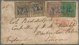 Württemberg - Marken Und Briefe: 1851, Zweimal 1 Kr. Auf Sämisch, 6 Kr. Auf Grün Und 9 Kr. Auf Rosa - Autres & Non Classés