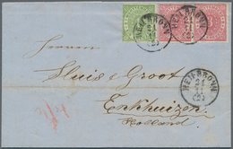 Württemberg - Marken Und Briefe: 1872/74 Zwei Briefe Einmal Mit Einzelfrankatur 7 Kreuzer Blau Von H - Autres & Non Classés