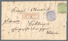 Württemberg - Marken Und Briefe: 1875 20 Pf. Blau Als Sehr Seltene Frühverwendung Mit K3 "RENNINGEN - Sonstige & Ohne Zuordnung