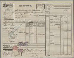 Württemberg - Besonderheiten: 1882, Frachtbrief "Königl. Württemb. Eisenbahn" Nach Dem Wiegen Mit 3, - Autres & Non Classés