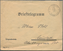 Württemberg - Besonderheiten: 1913, "BRIEFTELEGRAMM" Mit K1 "STUTTGART Telegr.-Amt" Nach Cannstatt, - Autres & Non Classés